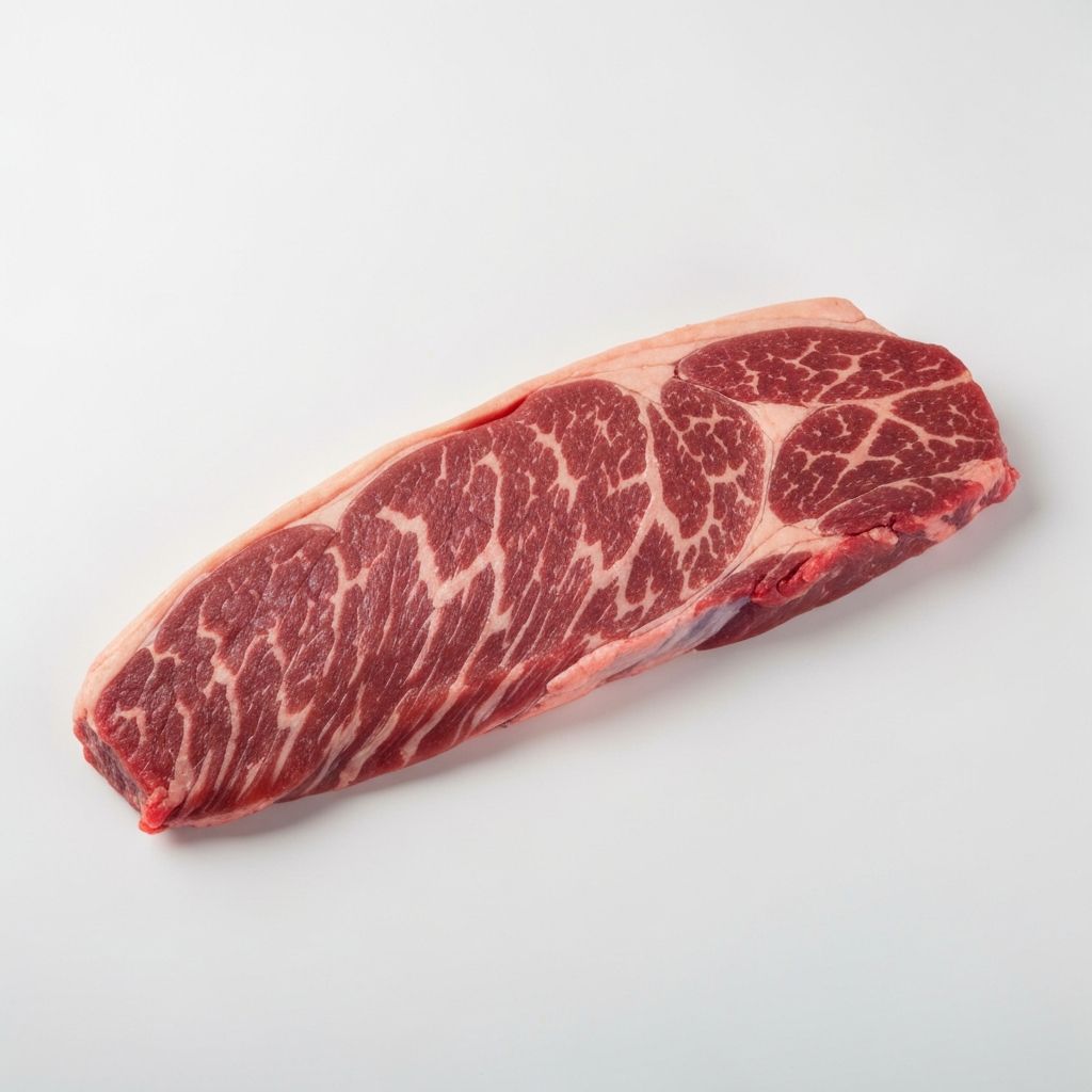 Bravetă flank steak de Black Angus pe tavă de lemn